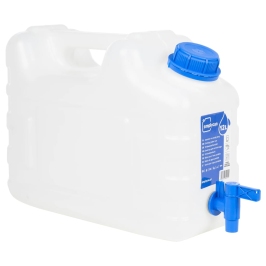 Ūdens Tvertne Ar Krānu, Caurspīdīga, 10 L, Plastmasa Vidaxl