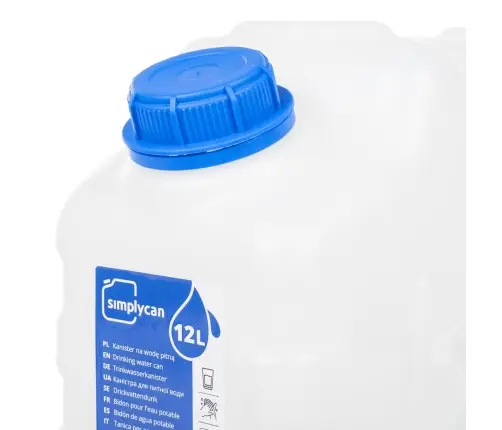 Veekanister Kraaniga, Läbipaistev, 10 L, Plast