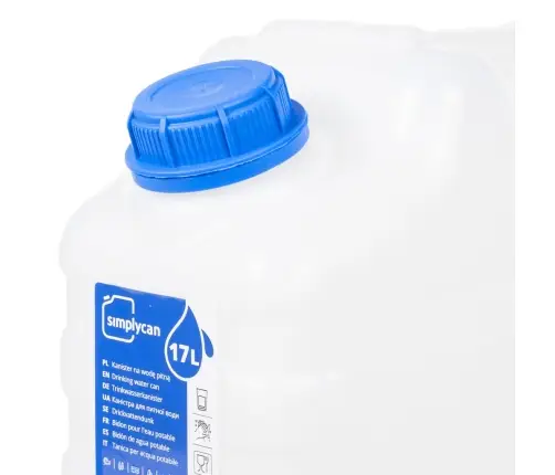 Veekanister Kraaniga, Läbipaistev, 15 L, Plast