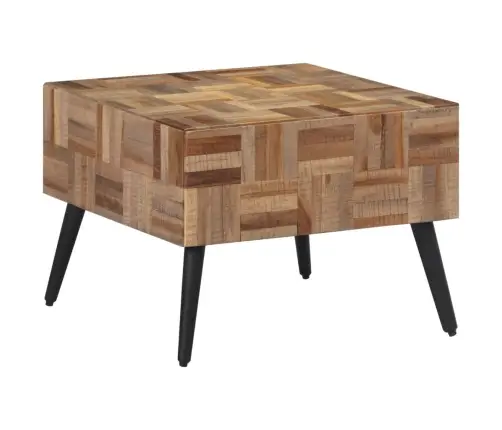 Kafijas Galdiņš, Pelēks, 55X55X40 Cm, Pārstrādāts Tīkkoks Vidaxl Kafijas Galdiņš, Pelēks, 55X55X40 Cm, Pārstrādāts Tīkkoks Vidaxl