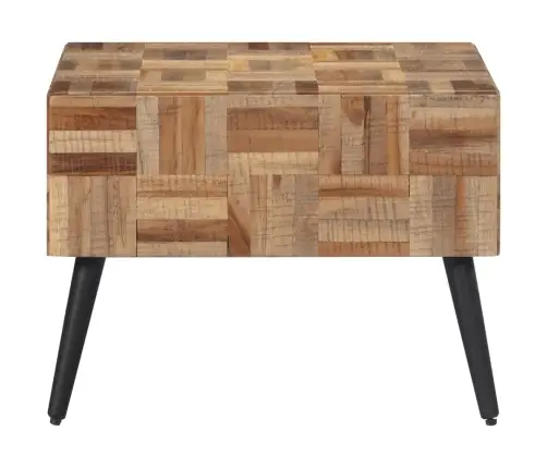 Kafijas Galdiņš, Pelēks, 55X55X40 Cm, Pārstrādāts Tīkkoks Vidaxl Kafijas Galdiņš, Pelēks, 55X55X40 Cm, Pārstrādāts Tīkkoks Vidaxl