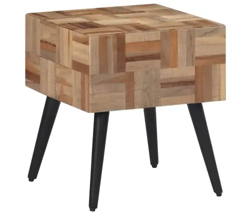 Šoninis Staliukas, 40X40X45cm Perdirbta Tikmedžio Mediena