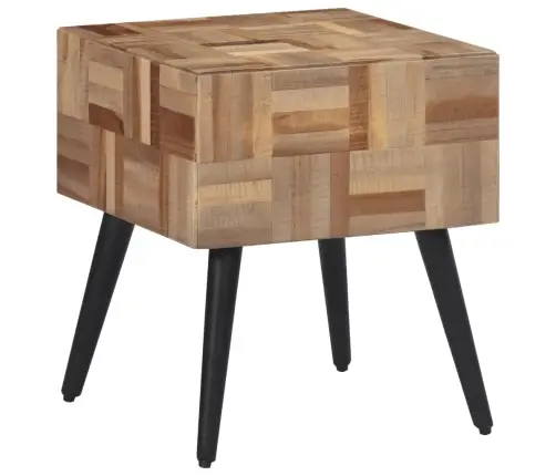 Šoninis Staliukas, 40X40X45cm Perdirbta Tikmedžio Mediena