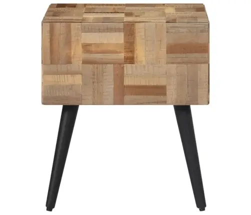 Šoninis Staliukas, 40X40X45cm Perdirbta Tikmedžio Mediena