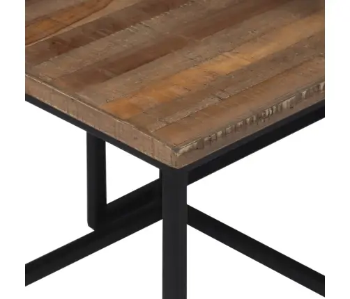 Sustumiami Kavos Staliukai, 3Vnt., Tikmedžio Medienos Masyvas