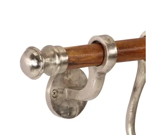 Prie Sienos Montuojama Paltų Kabykla, 75X15cm Aliuminis