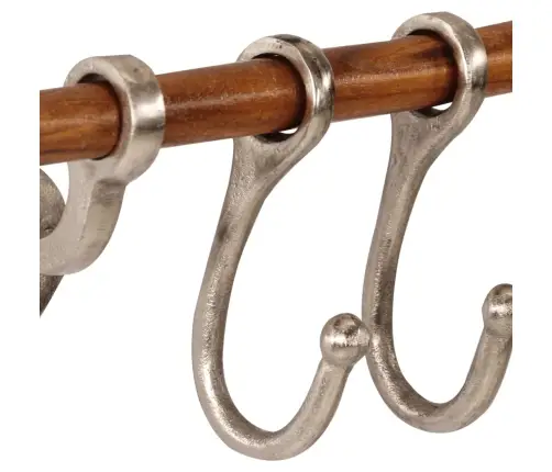 Prie Sienos Montuojama Paltų Kabykla, 75X15cm Aliuminis