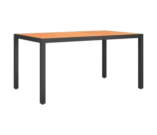 7-Daļīgs Dārza Mēbeļu Komplekts, Melns, Brūns, Alumīnijs Vidaxl