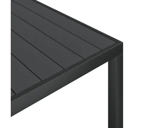 7-Daļīgs Dārza Mēbeļu Komplekts, Melns, Alumīnijs Vidaxl