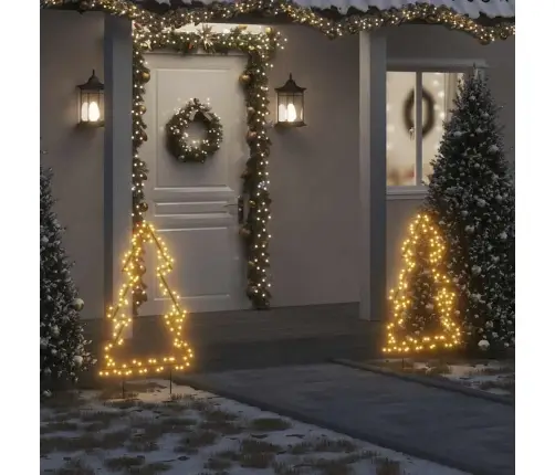 Ziemassvētku Gaismas Dekors, Egles Forma, 115 Led, 90 Cm Vidaxl