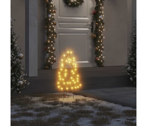 Ziemassvētku Gaismas Dekori, Egles Forma, 3 Gab., 50 Led, 30 Cm Vidaxl
