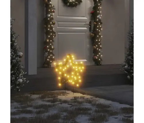 Ziemassvētku Gaismas Dekors, Zvaigznes Forma, 3 Gab., 50 Led Vidaxl