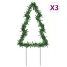 Kalėdinės Dekoracijos Eglutės Su Smaigais, 3Vnt., 50Led, 30Cm