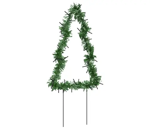 Kalėdinės Dekoracijos Eglutės Su Smaigais, 3Vnt., 50Led, 30Cm