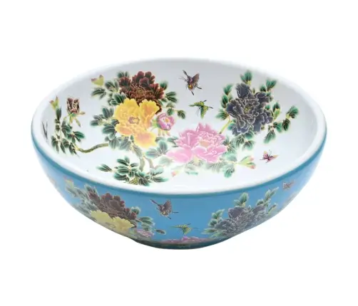 Izlietne, Liekama Uz Virsmas, Daudzkrāsains, Apaļa, Φ41X14 Cm Vidaxl