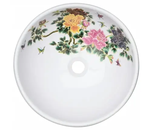 Izlietne, Liekama Uz Virsmas, Daudzkrāsains, Apaļa, Φ41X14 Cm Vidaxl