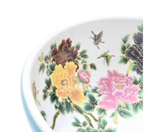 Izlietne, Liekama Uz Virsmas, Daudzkrāsains, Apaļa, Φ41X14 Cm Vidaxl