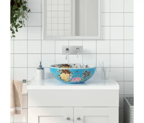 Izlietne, Liekama Uz Virsmas, Daudzkrāsains, Apaļa, Φ41X14 Cm Vidaxl