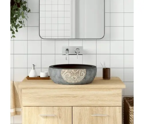 Praustuvas Ant Stalviršio, Juodas/Rudas, 41X14cm Keramika