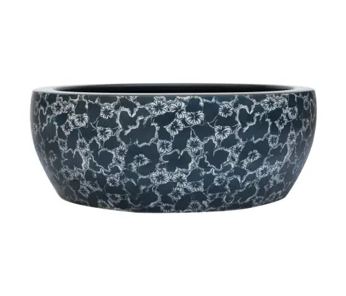 Praustuvas Ant Stalviršio, Juodas/Mėlynas, 41X14cm Keramika