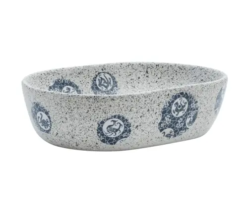 Praustuvas Ant Stalviršio, Pilkas/Mėlynas, 47X33X13cm Keramika