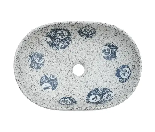 Praustuvas Ant Stalviršio, Pilkas/Mėlynas, 47X33X13cm Keramika