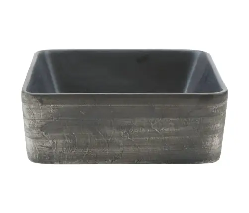 Praustuvas, Juodas Ir Rudas, 46X35,5X13cm Keramika