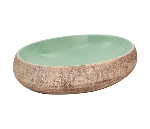 Praustuvas Ant Stalviršio, Žalias/Rudas, 59X40X15 , Keramika