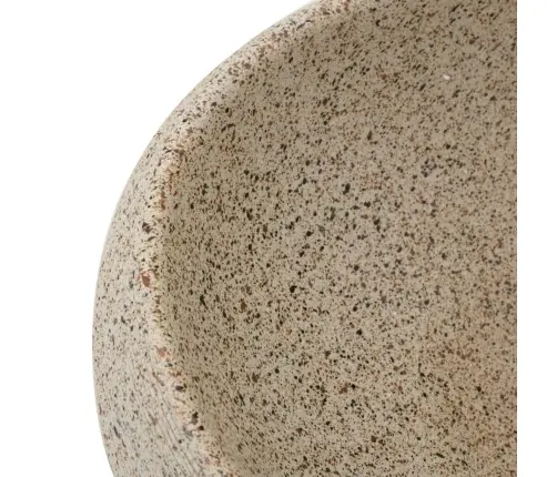 Izlietne, Liekama Uz Virsmas, Smilšu Krāsa, Ovāla, 59X40X15 Cm Vidaxl