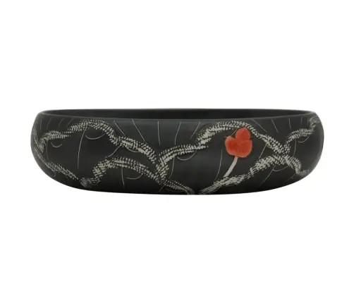 Valamu Tööpinnale, Must, Ovaalne, 59 X 40 X 15 cm Keraamiline