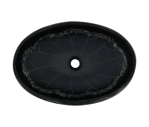 Valamu Tööpinnale, Must, Ovaalne, 59 X 40 X 15 cm Keraamiline