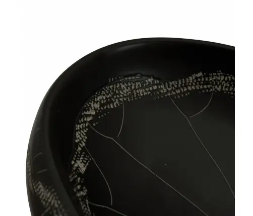 Valamu Tööpinnale, Must, Ovaalne, 59 X 40 X 15 cm Keraamiline