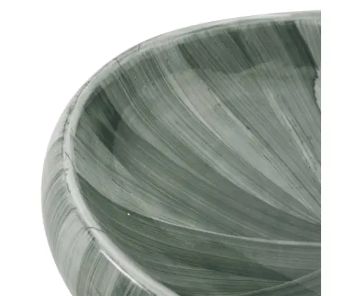 Praustuvas Ant Stalviršio, Žalias, 59X40X15cm Keramika, Ovalus