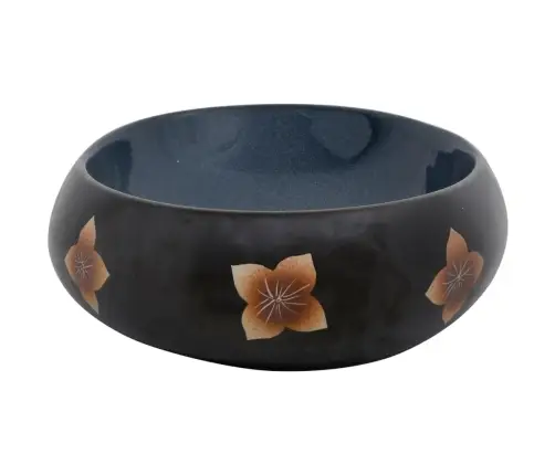 Valamu Tööpinnale, Pruun/Sinine, Ovaalne,9X40X15cm Keraamiline