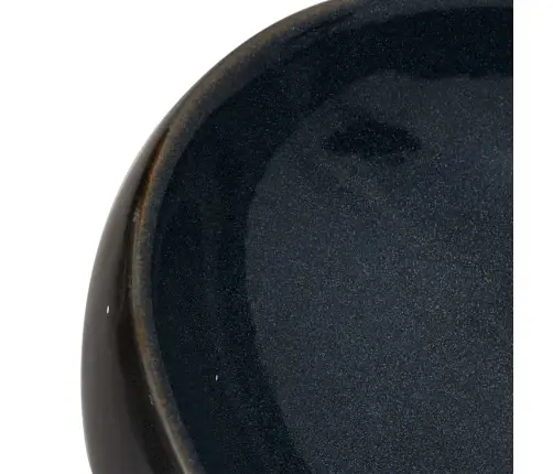 Valamu Tööpinnale, Pruun/Sinine, Ovaalne,9X40X15cm Keraamiline