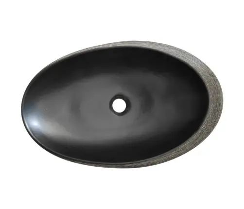 Izlietne, Liekama Uz Virsmas, Pelēka Un Melna, 59X40X14 Cm Vidaxl