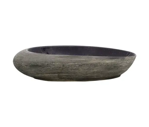 Valamu Tööpinnale, Lilla Ja Hall, Ovaalne, Keraamiline