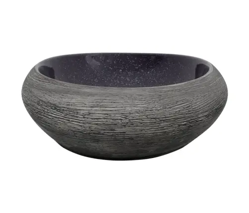 Valamu Tööpinnale, Lilla Ja Hall, Ovaalne, Keraamiline