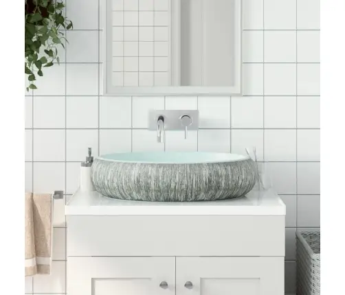 Praustuvas Ant Stalviršio, Pilkas/Mėlynas, 59X40X15cm Keramika