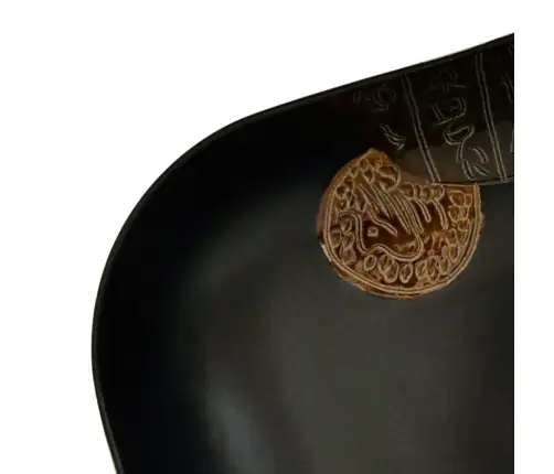 Izlietne, Liekama Uz Virsmas, Melna, Taisnstūra, 48X37,5X13,5Cm Vidaxl