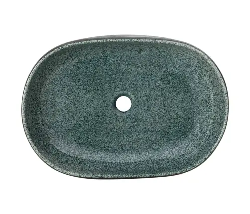 Izlietne, Liekama Uz Virsmas, Tirkīzzila, Ovāla, 59X40X14 Cm Vidaxl