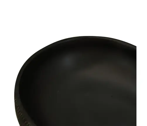 Izlietne, Liekama Uz Virsmas, Melna, Ovāla, 59X40X14 Cm Vidaxl