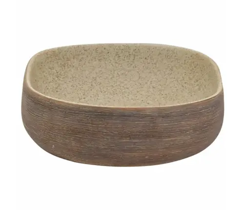 Izlietne, Liekama Uz Virsmas, Smilškrāsas, Brūna, 59X40X14 Cm Vidaxl