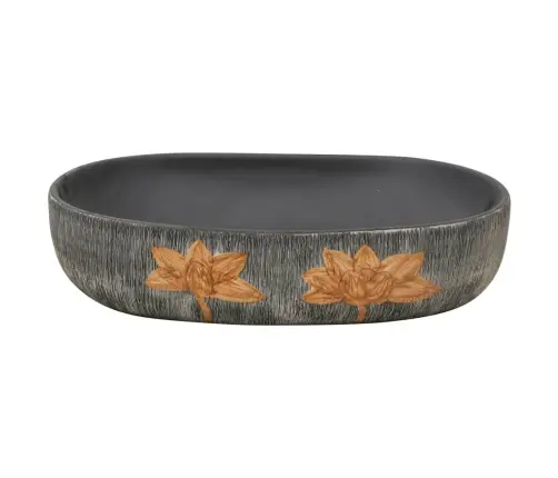 Izlietne, Liekama Uz Virsmas, Pelēka Un Melna, 59X40X14 Cm Vidaxl