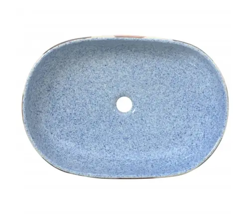 Izlietne, Liekama Uz Virsmas, Daudzkrāsains, Ovāla, 59X40X14 Cm Vidaxl