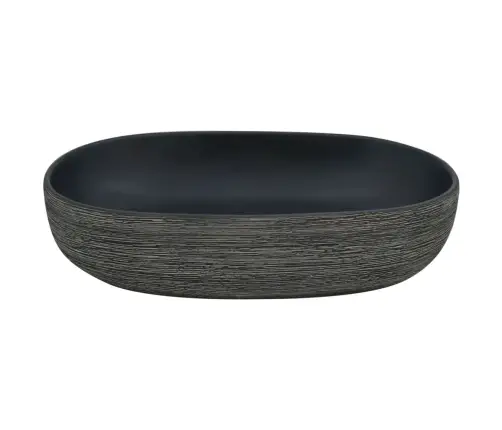 Izlietne, Liekama Uz Virsmas, Pelēka Un Melna, 59X40X14 Cm Vidaxl