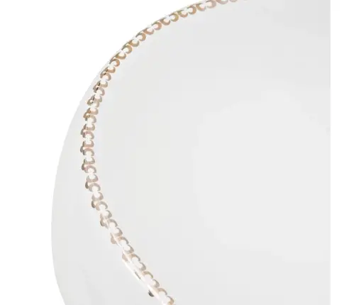 Praustuvas Ant Stalviršio, Baltas, 59X40X15cm Keramika, Ovalus