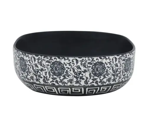 Izlietne, Liekama Uz Virsmas, Melni Zila, Ovāla, 59X40X14 Cm Vidaxl