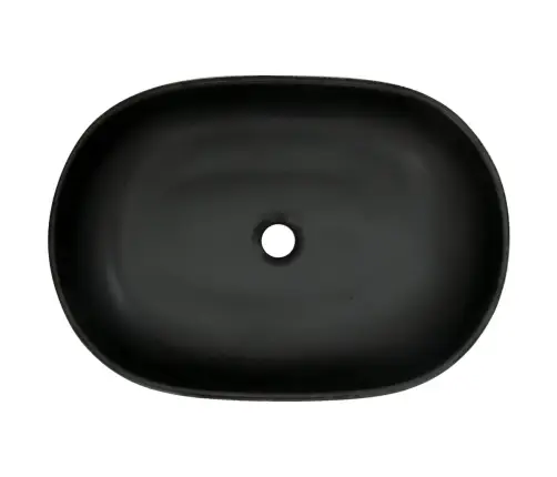 Izlietne, Liekama Uz Virsmas, Melni Zila, Ovāla, 59X40X14 Cm Vidaxl