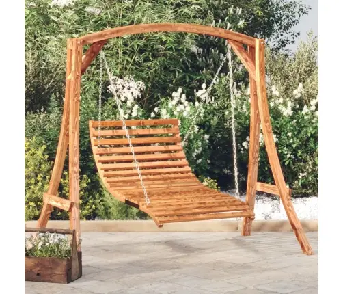 Šūpuļsols, Egles Masīvkoks Ar Tīkkoka Apdari Vidaxl